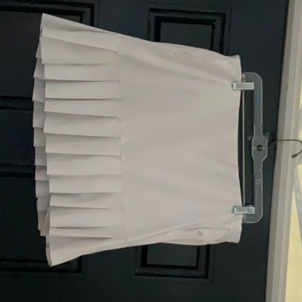 Lady Hagen Cream Pleated Skater Skorts